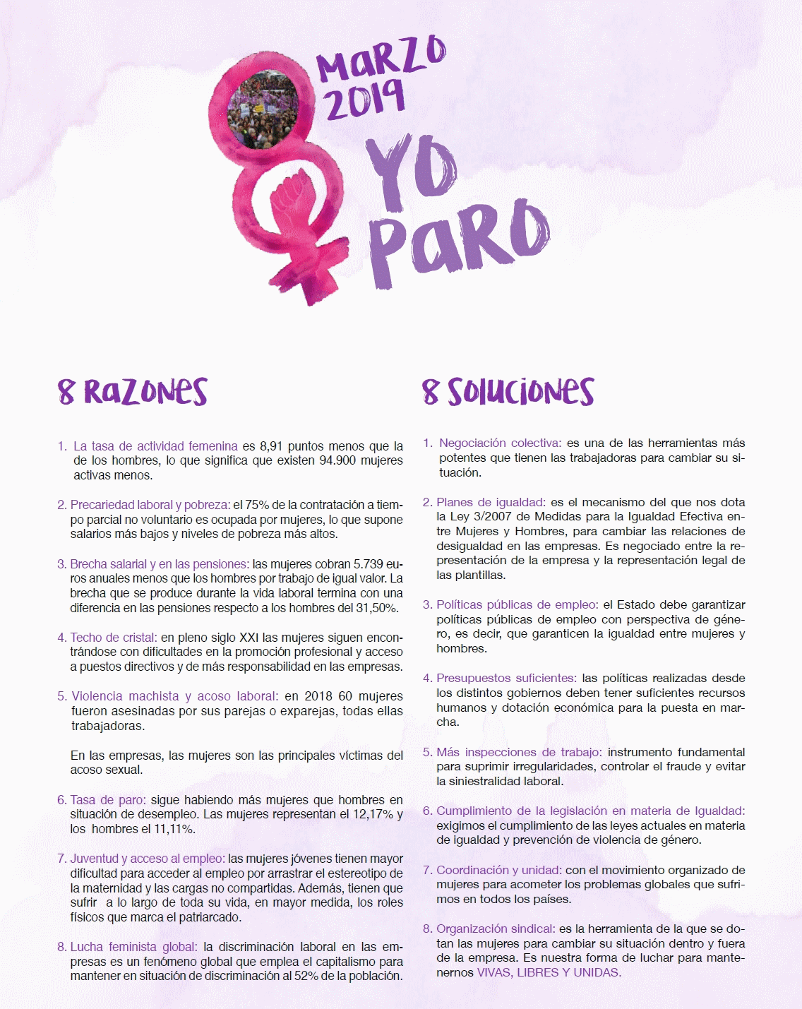 8 Razones, 8 Soluciones